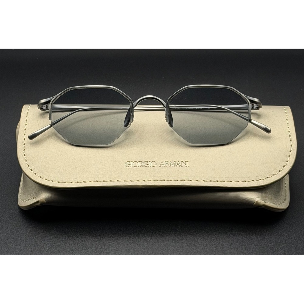 Giorgio Armani AR6171T Titanium Sunglasses Matte Gunmetal 49mm Made Japan